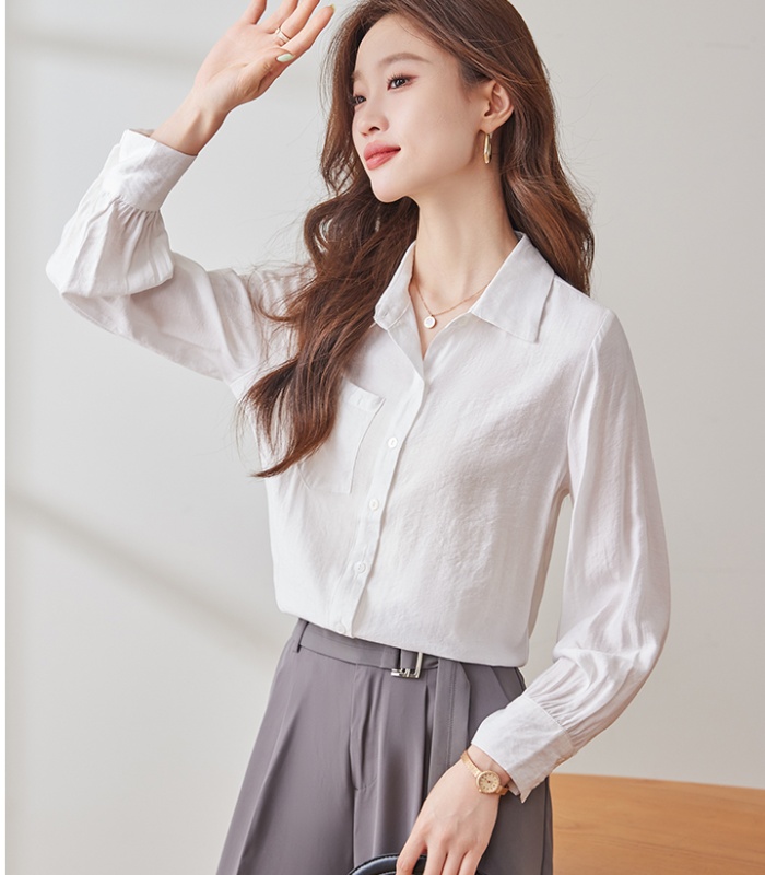Profession slim all-match autumn temperament shirt