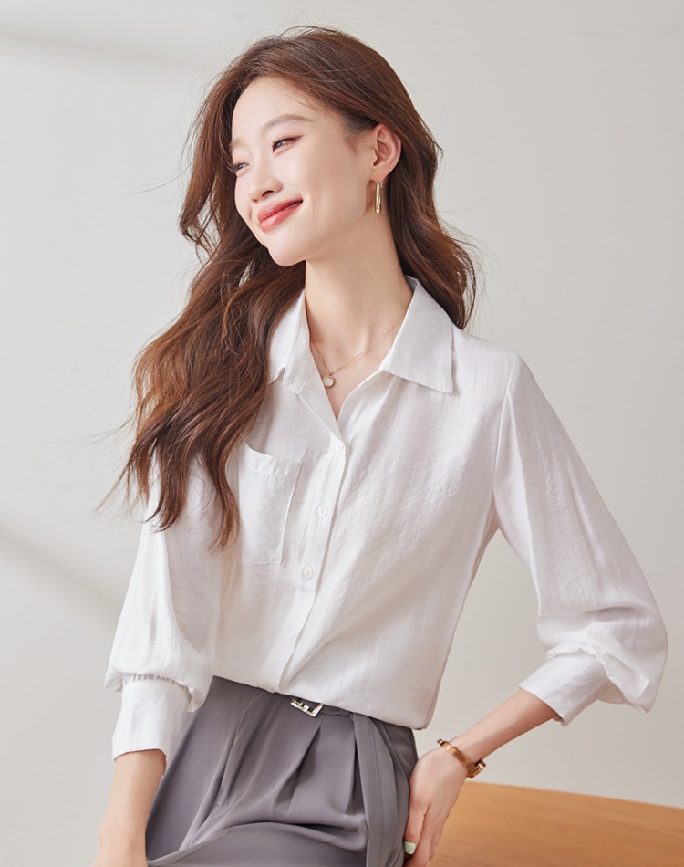 Profession slim all-match autumn temperament shirt