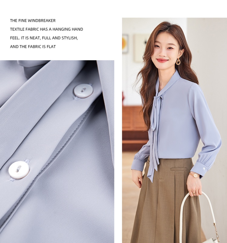 Temperament autumn profession all-match shirt