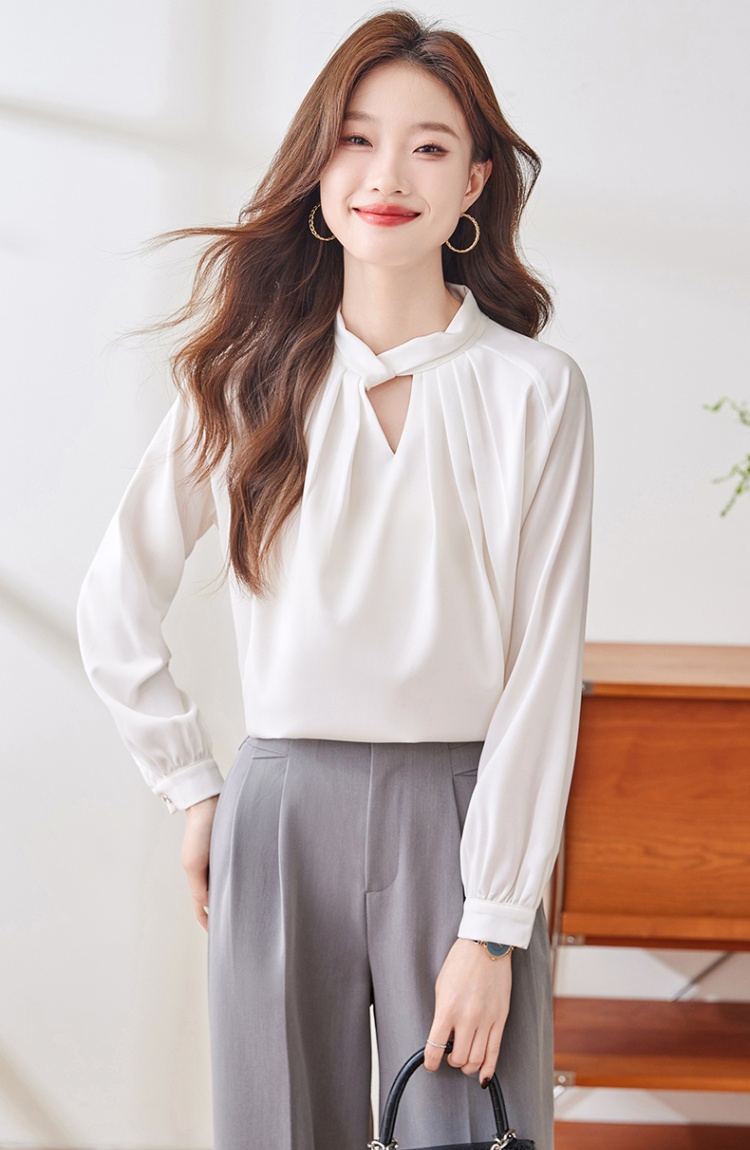 Slim commuting profession temperament shirt for women