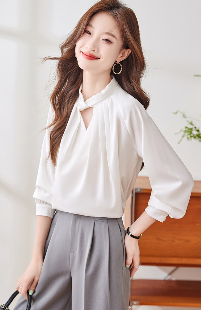 Slim commuting profession temperament shirt for women