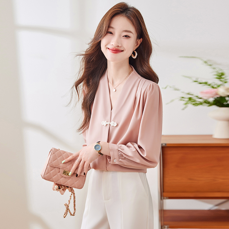 Autumn all-match slim temperament shirt for women