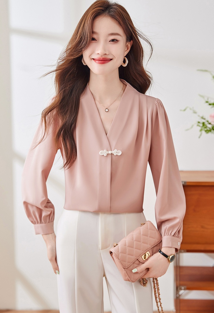 Autumn all-match slim temperament shirt for women