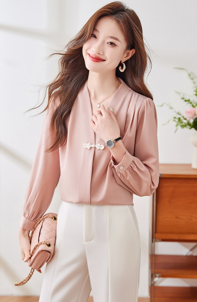 Autumn all-match slim temperament shirt for women