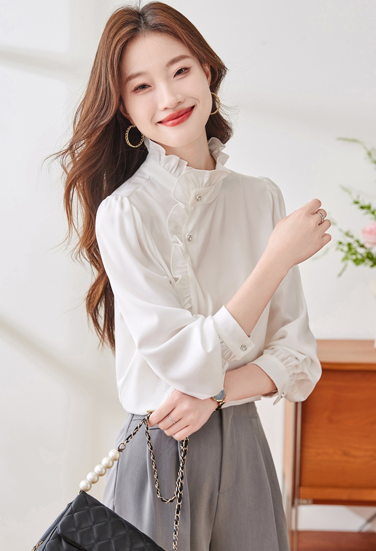 Profession autumn commuting slim shirt for women