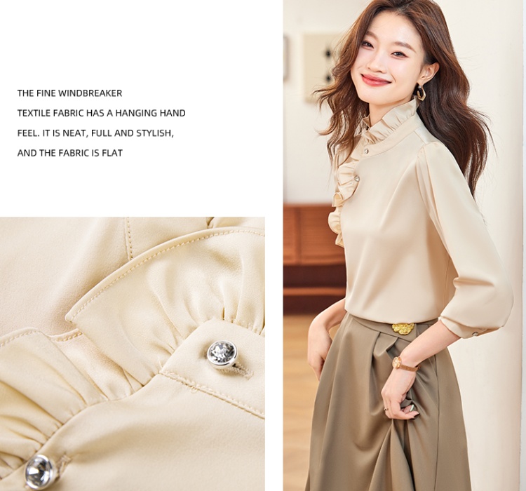 Profession autumn commuting slim shirt for women