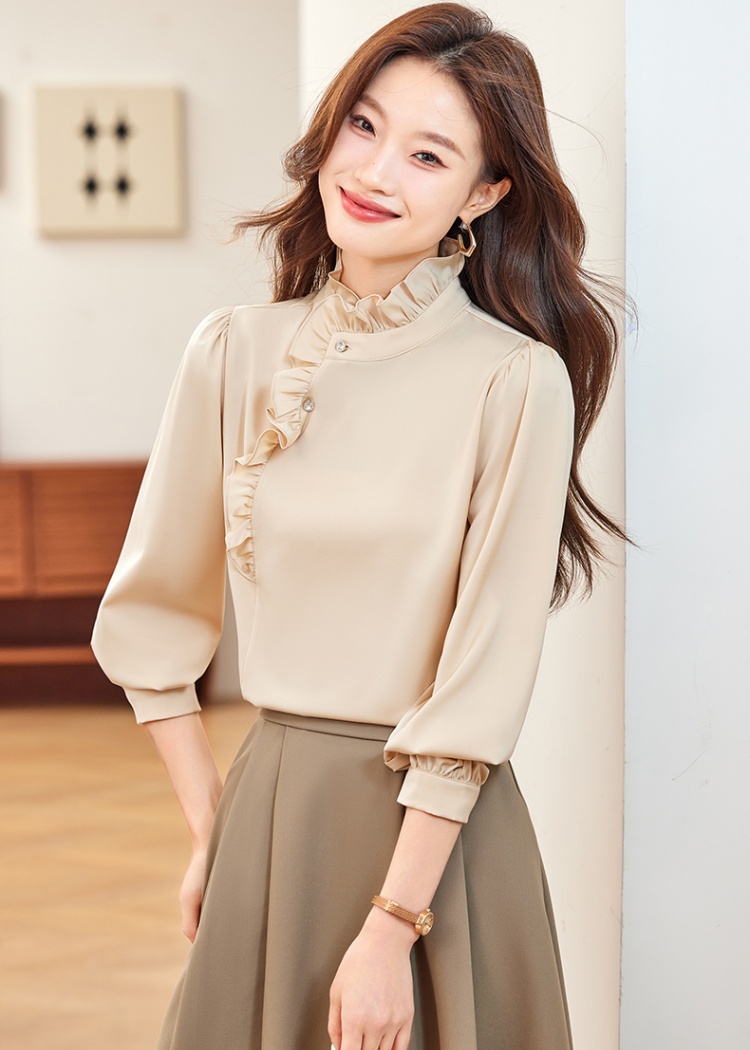 Profession autumn commuting slim shirt for women