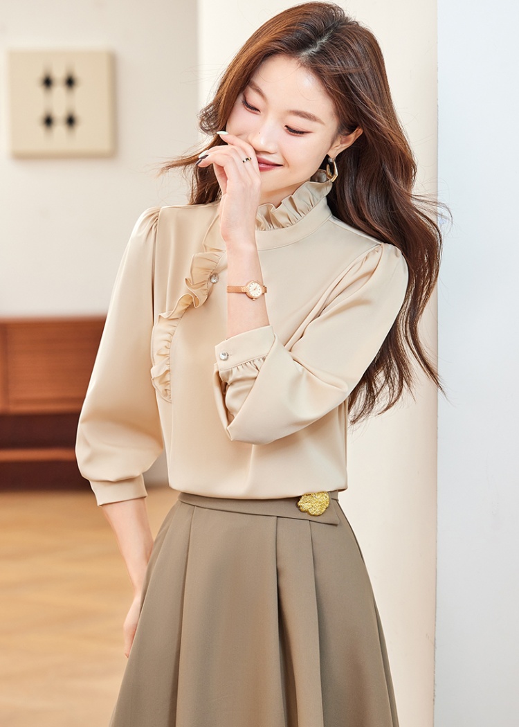 Profession autumn commuting slim shirt for women