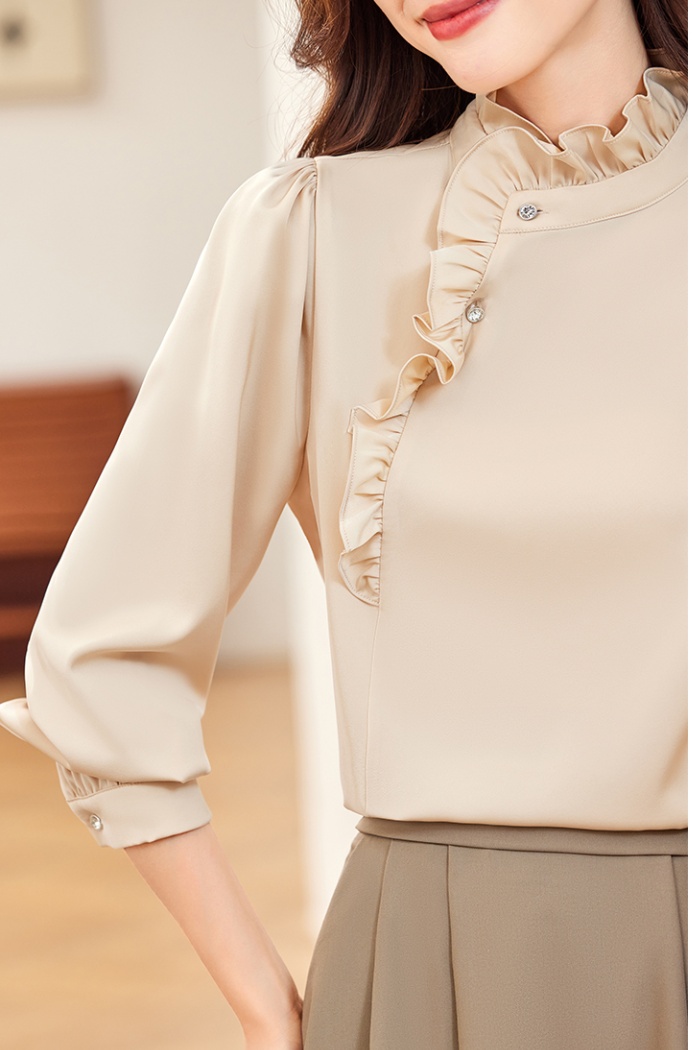 Profession autumn commuting slim shirt for women