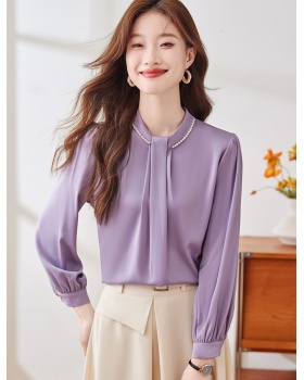 Commuting slim autumn profession all-match shirt for women