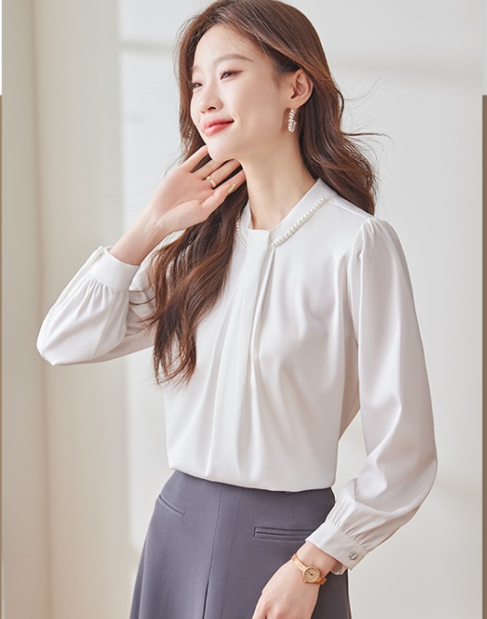 Commuting slim autumn profession all-match shirt for women