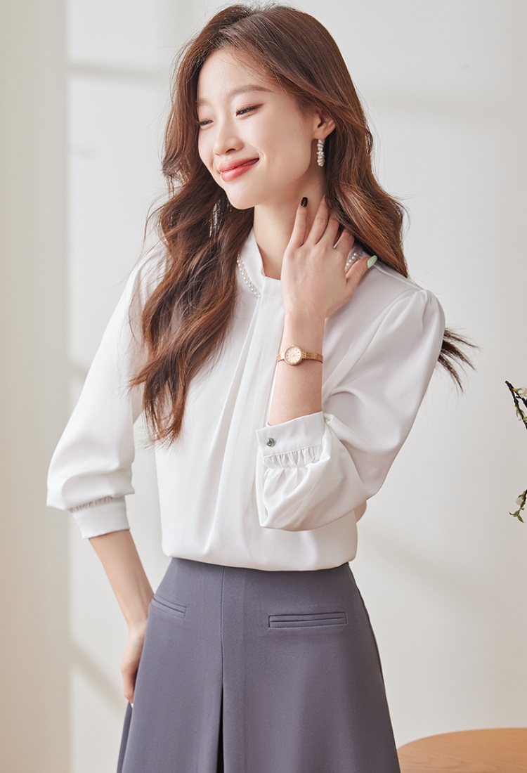 Commuting slim autumn profession all-match shirt for women