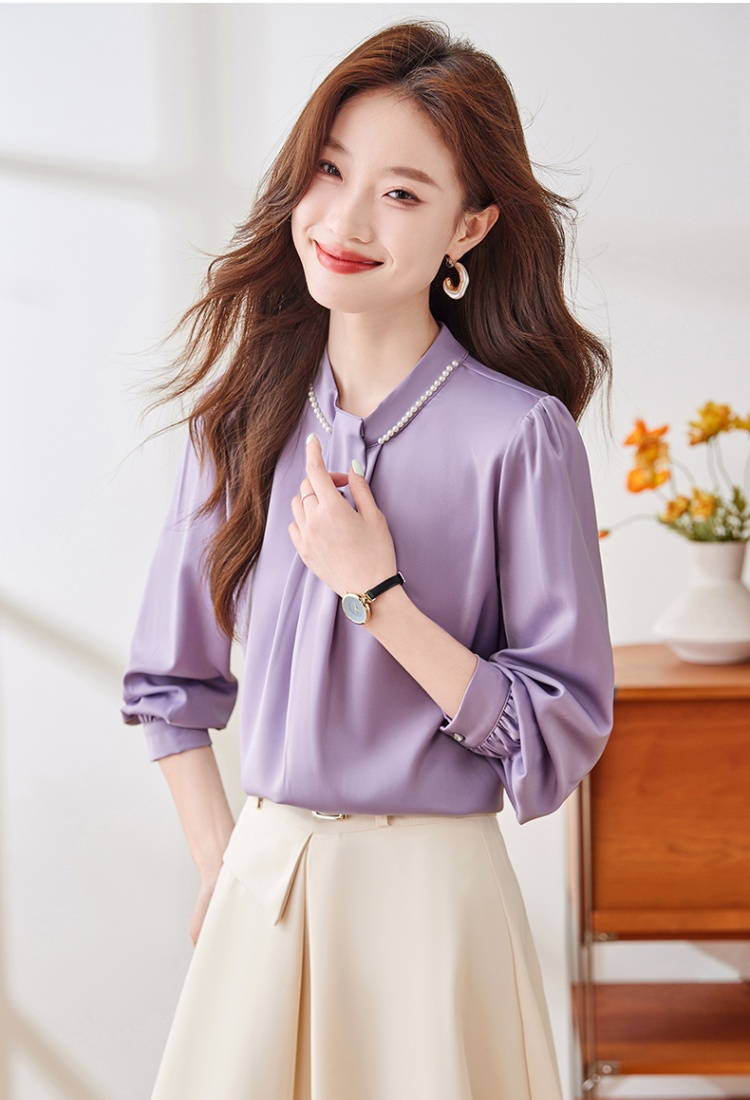 Commuting slim autumn profession all-match shirt for women