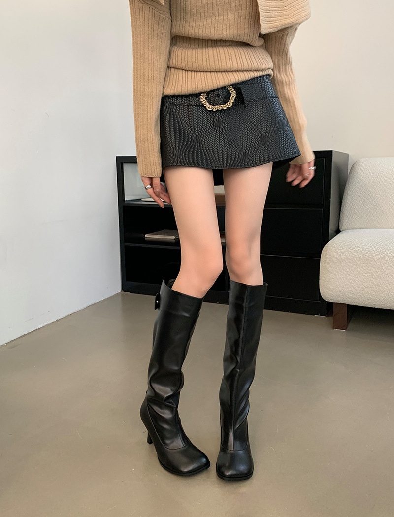 All-match simple women's boots commuting thigh boots