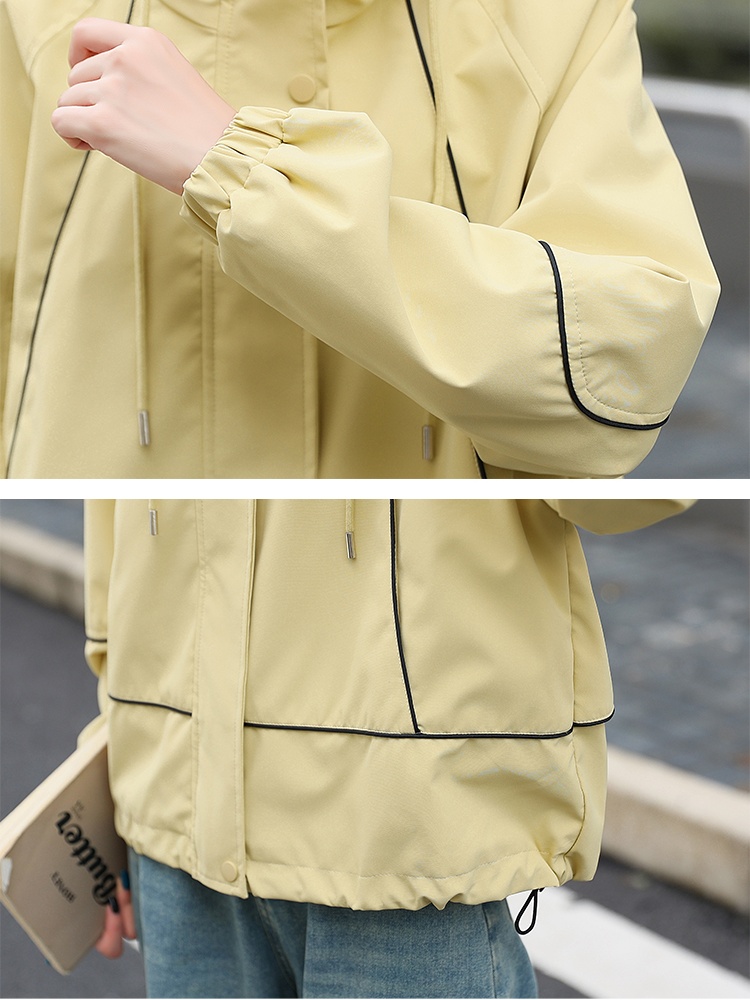 Hooded tops spring and autumn windbreaker