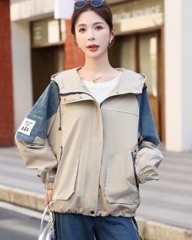 Splice fashion coat show young niche jacket for women