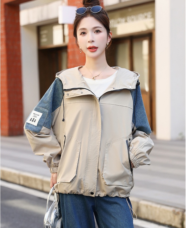 Splice fashion coat show young niche jacket for women