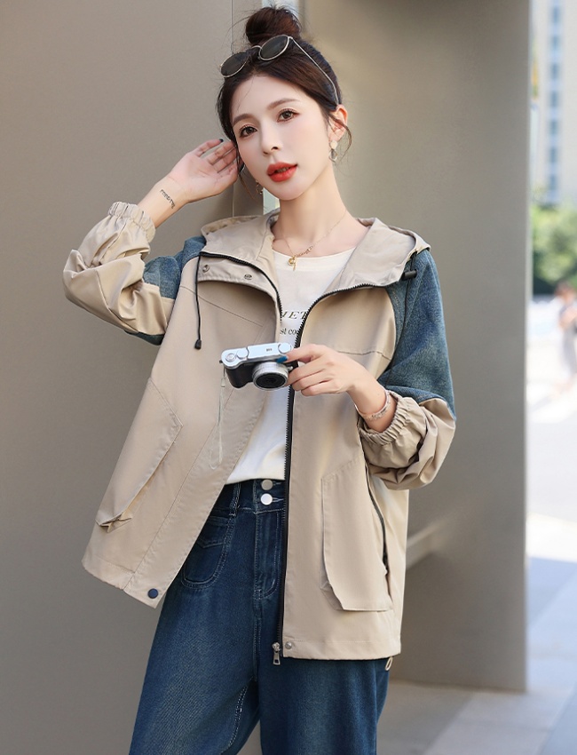 Splice fashion coat show young niche jacket for women