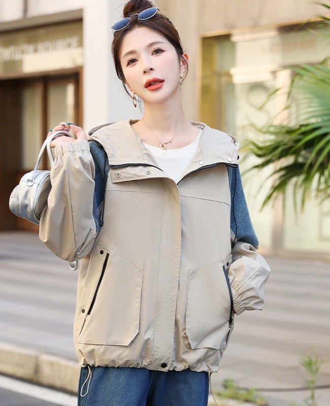 Splice fashion coat show young niche jacket for women