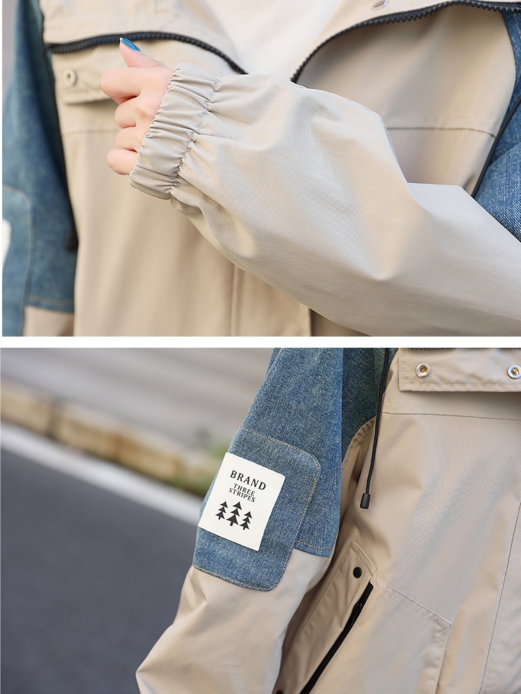 Splice fashion coat show young niche jacket for women