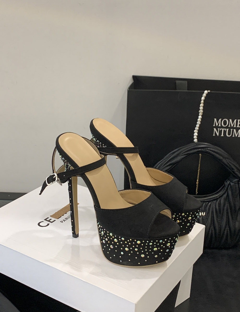 Night show platform thick high-heeled shoes for women