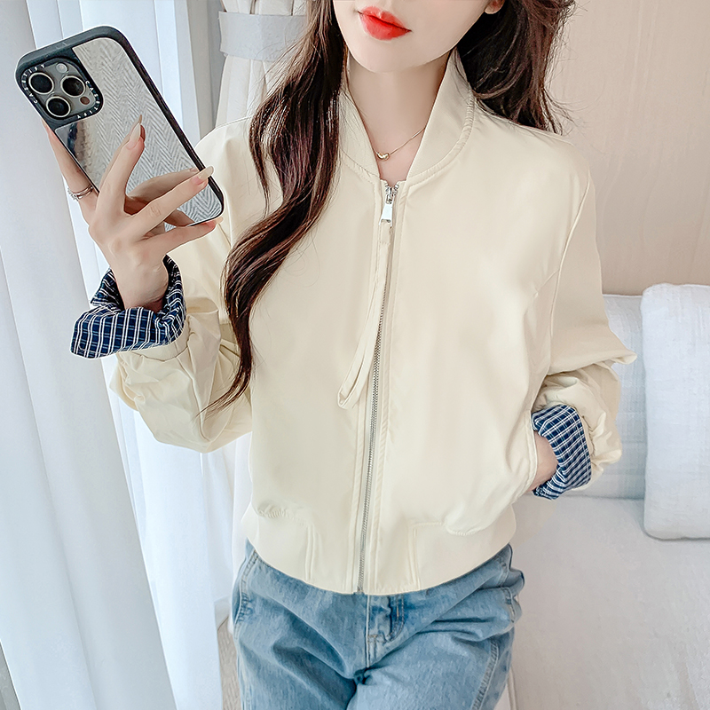 Spring and autumn all-match tops slim coat for women