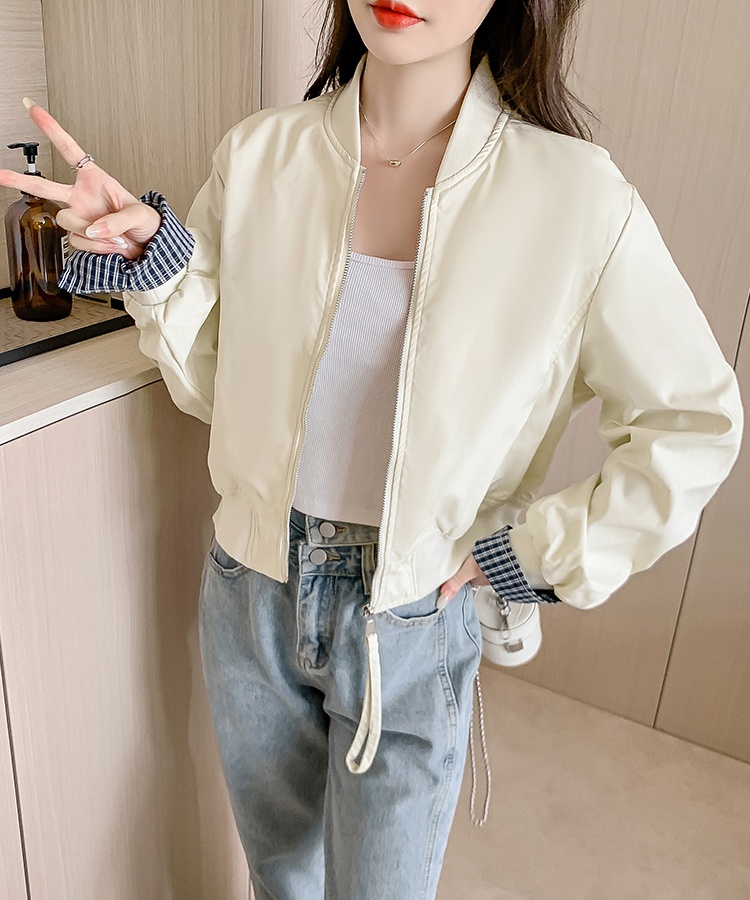 Spring and autumn all-match tops slim coat for women