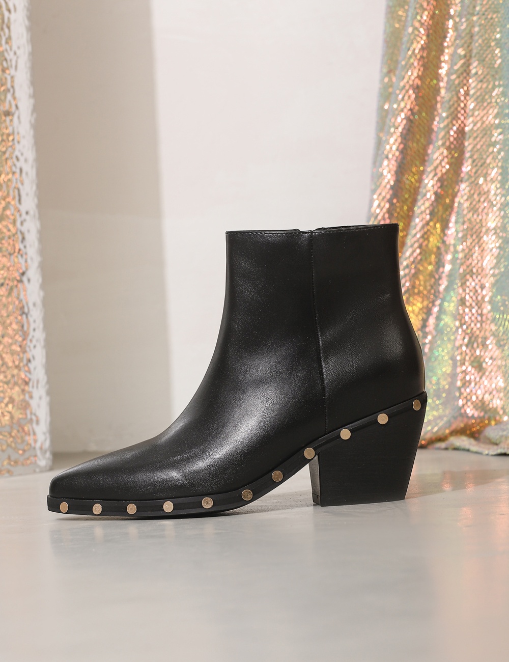 Fashion slim boots simple pointed short boots for women