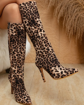 Retro European style women's boots fine-root fashion boots