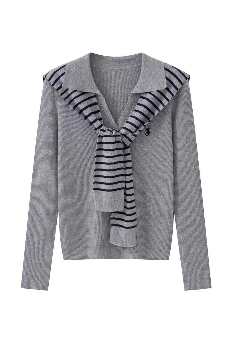 All-match embroidery fashion knitted cardigan