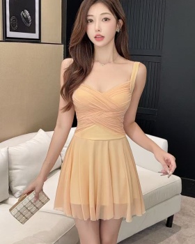 Tight mermaid bottoming sexy sling dress
