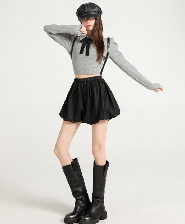High waist boots pants slim bud skirt for women