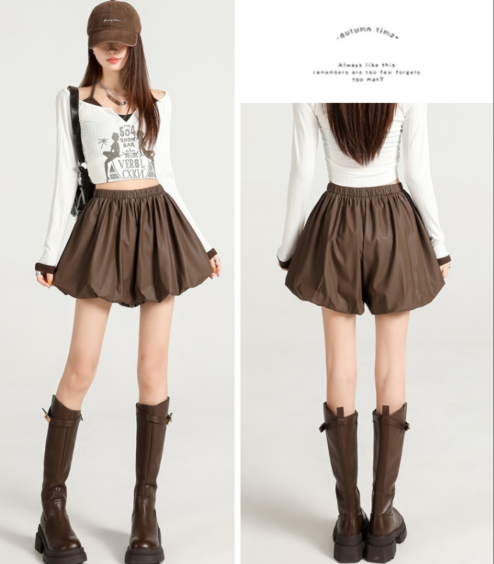High waist boots pants slim bud skirt for women