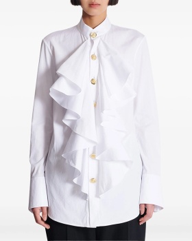 Fungus long sleeve all-match simple fashion shirt