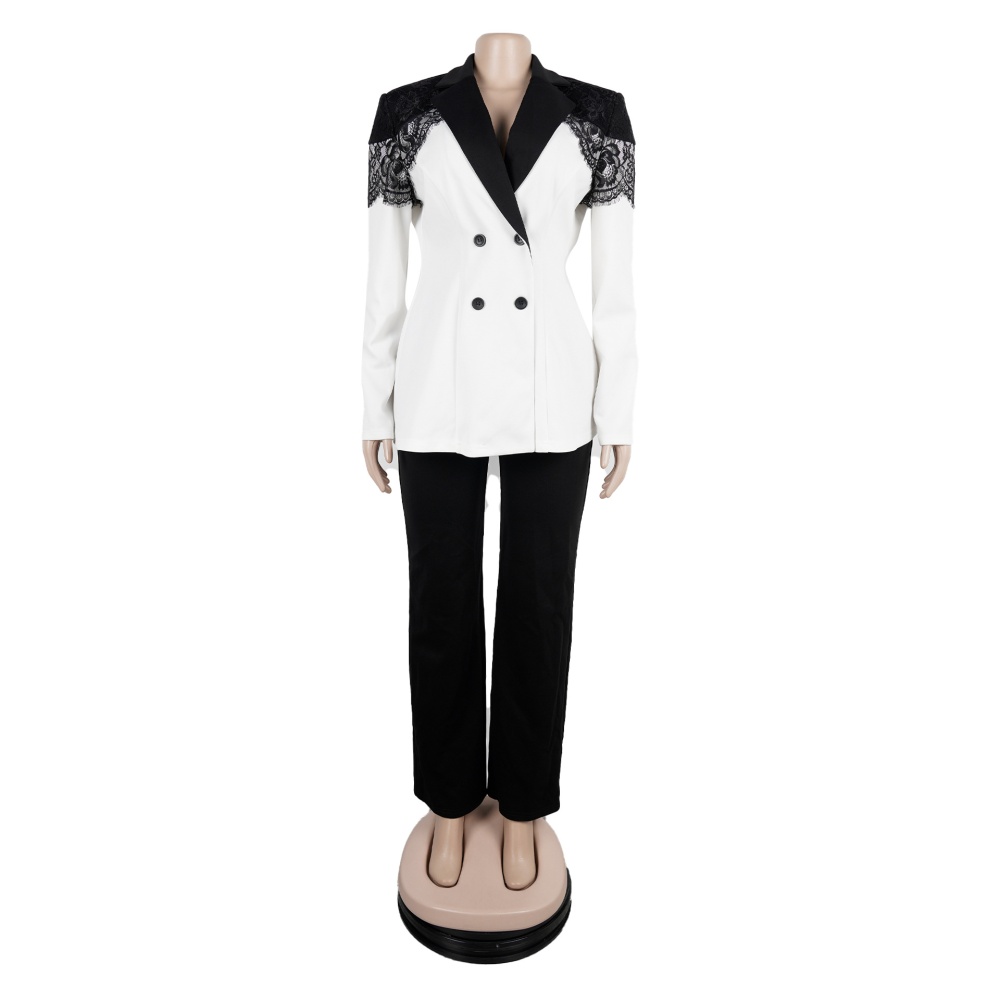 Splice European style slim business suit 2pcs set