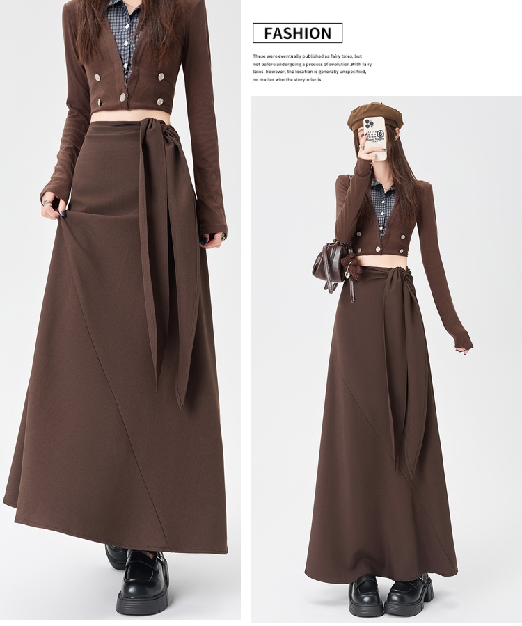 Slim business suit irregular long skirt for women