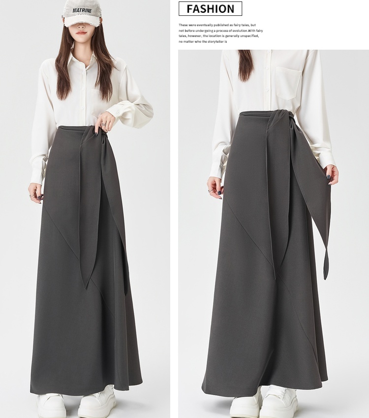 Slim business suit irregular long skirt for women