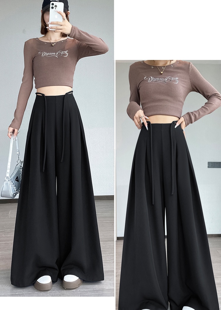 Autumn high waist business suit bandage culottes for women