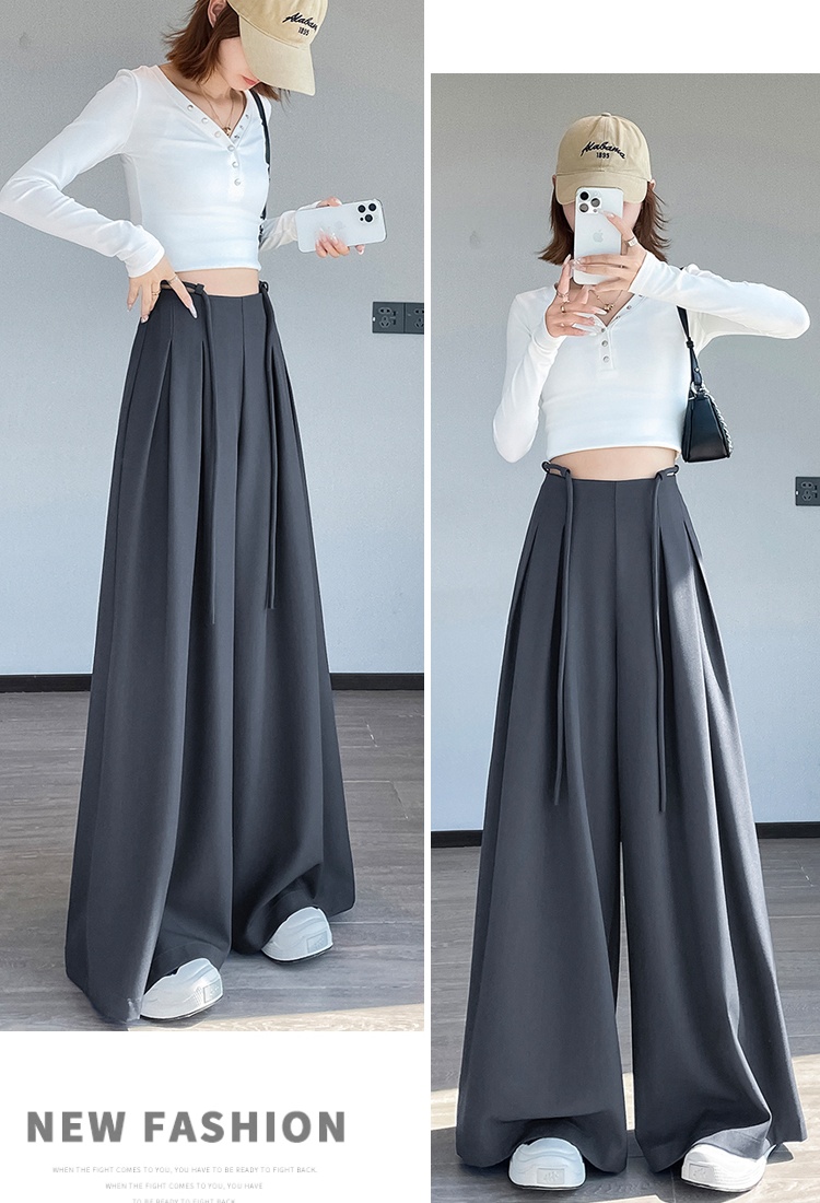 Autumn high waist business suit bandage culottes for women