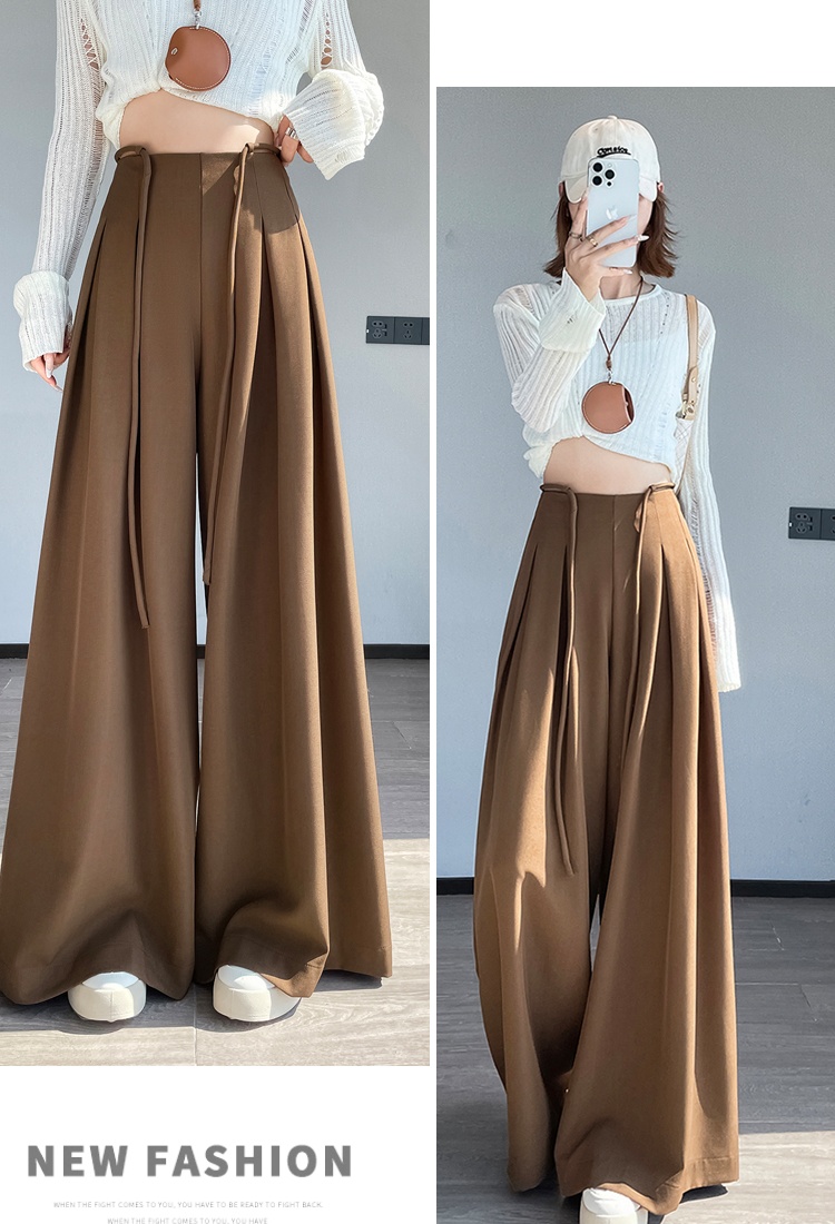 Autumn high waist business suit bandage culottes for women