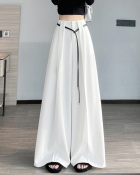 Straight business suit Casual wide leg pants for women
