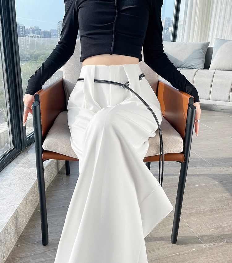 Straight business suit Casual wide leg pants for women