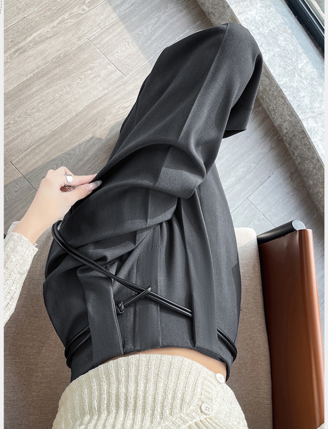 Straight business suit Casual wide leg pants for women