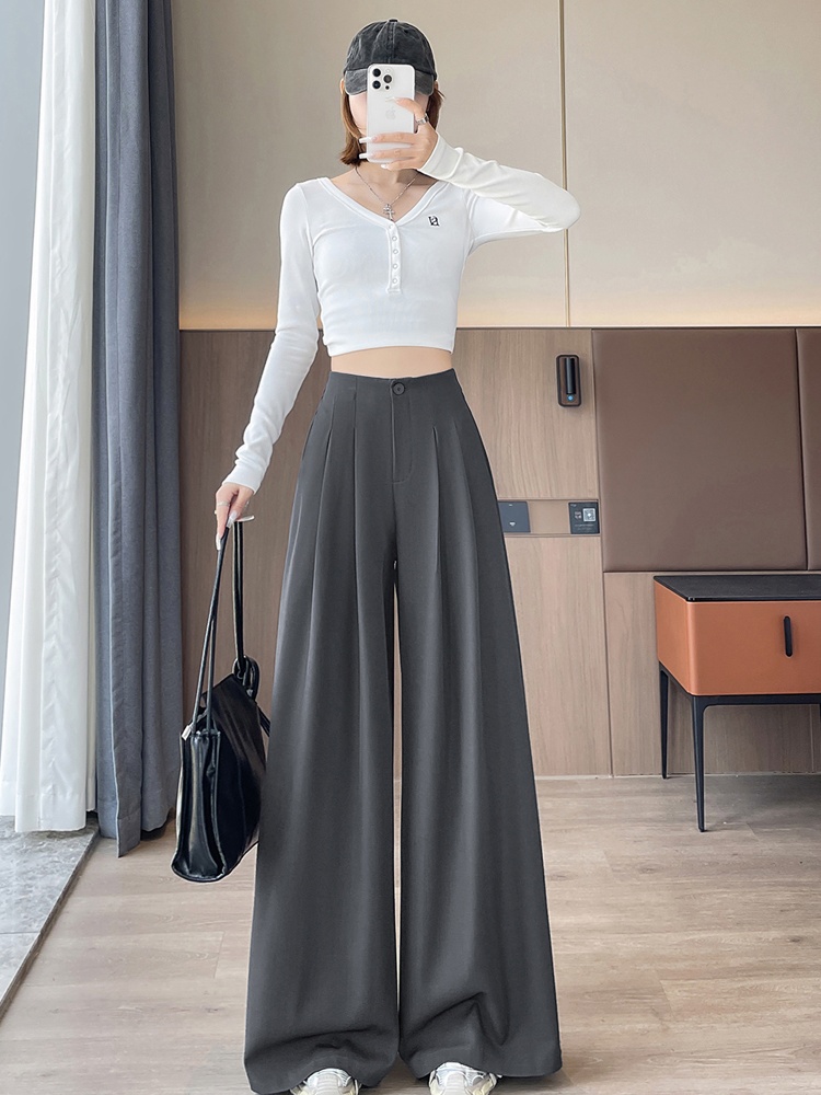 Casual drape trousers loose business suit for women