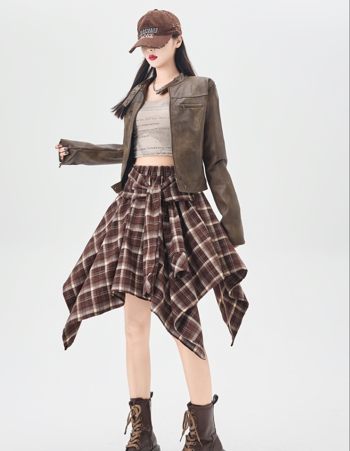 Irregular Casual skirt A-line short skirt for women