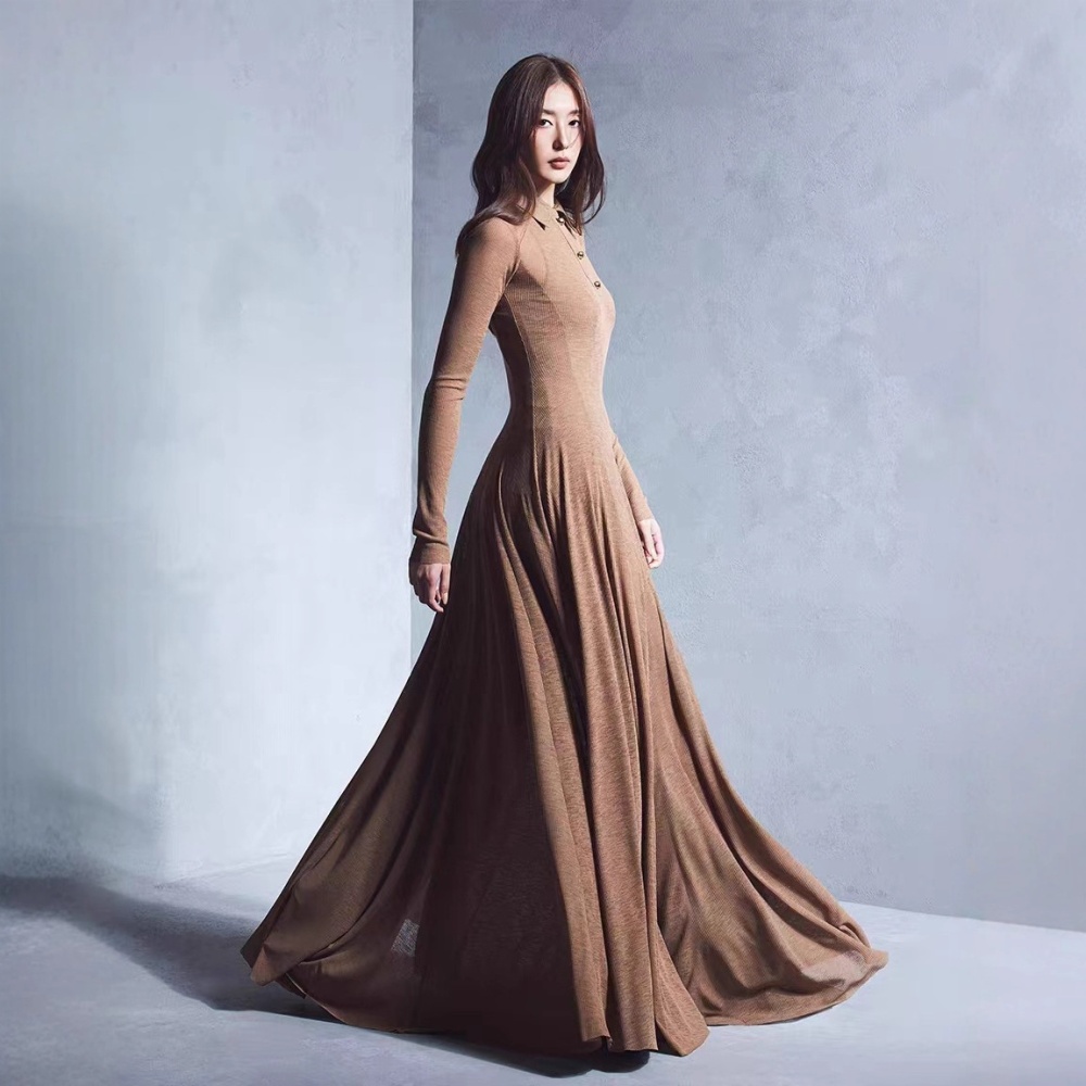 Niche commuting long dress temperament slim dress