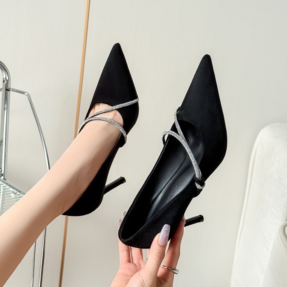 Autumn ladies shoes rhinestone high-heeled shoes for women