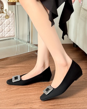 Low France style shoes soft soles flattie for women