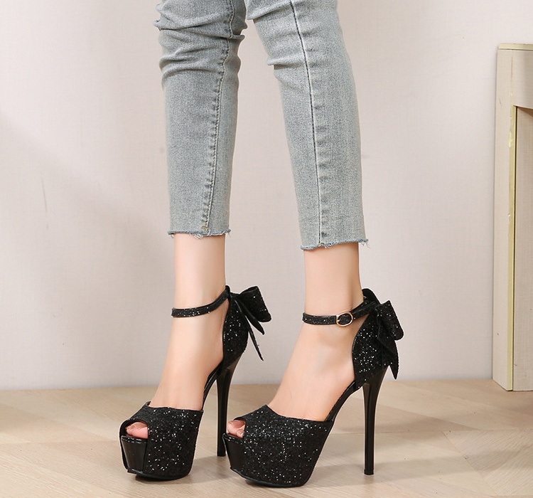 Banquet sequins platform bride wedding shoes for women