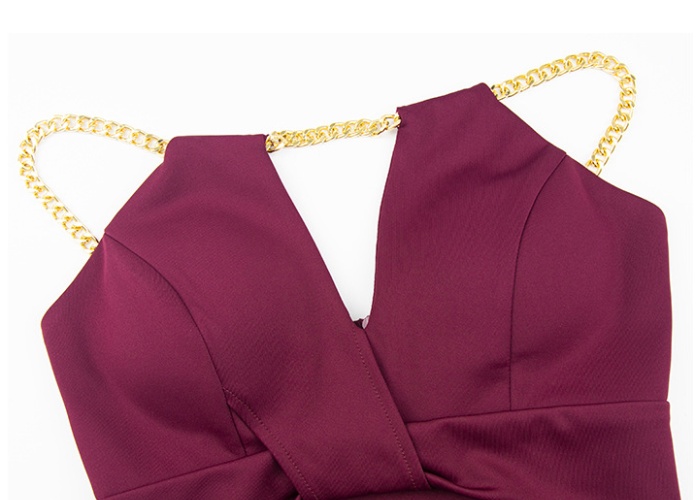 Temperament sling slim T-back overalls sexy dress